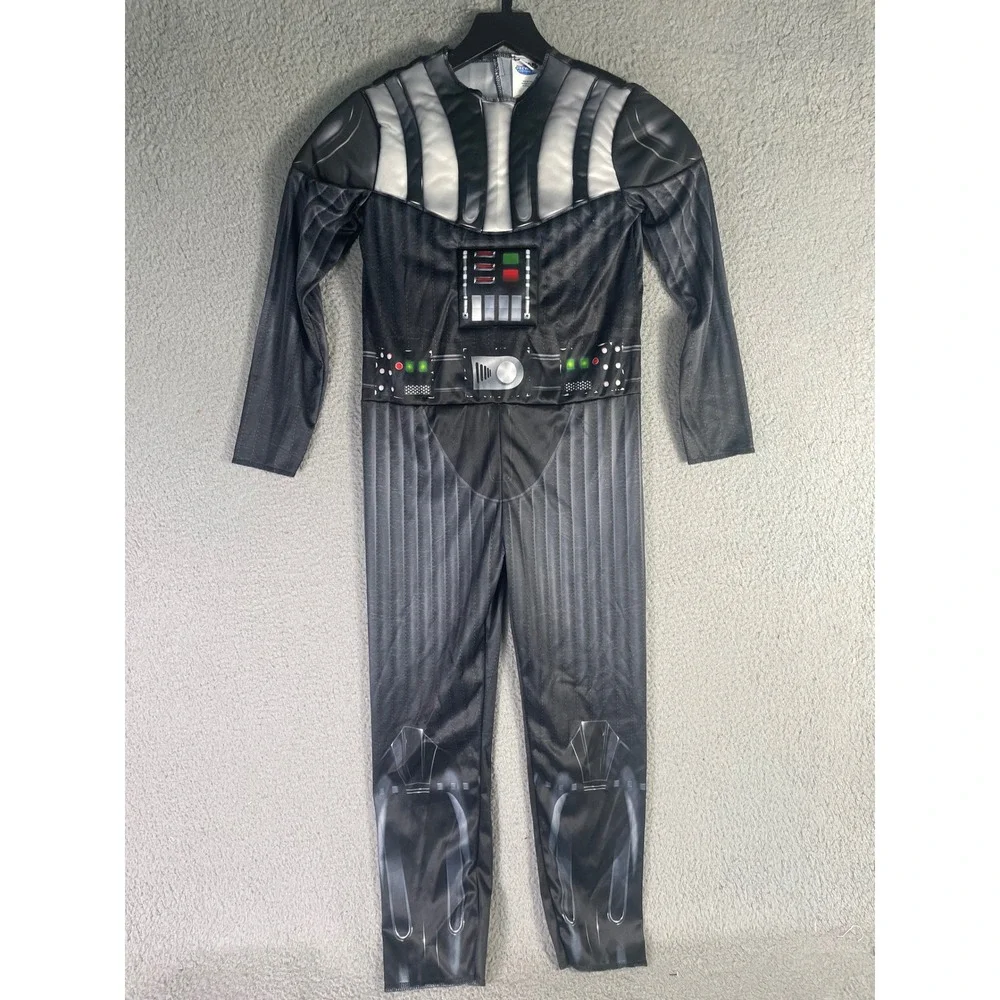 Star Wars Darth Vader Costume Jumpsuit Kids Youth  M 8-10 Jazwares Halloween